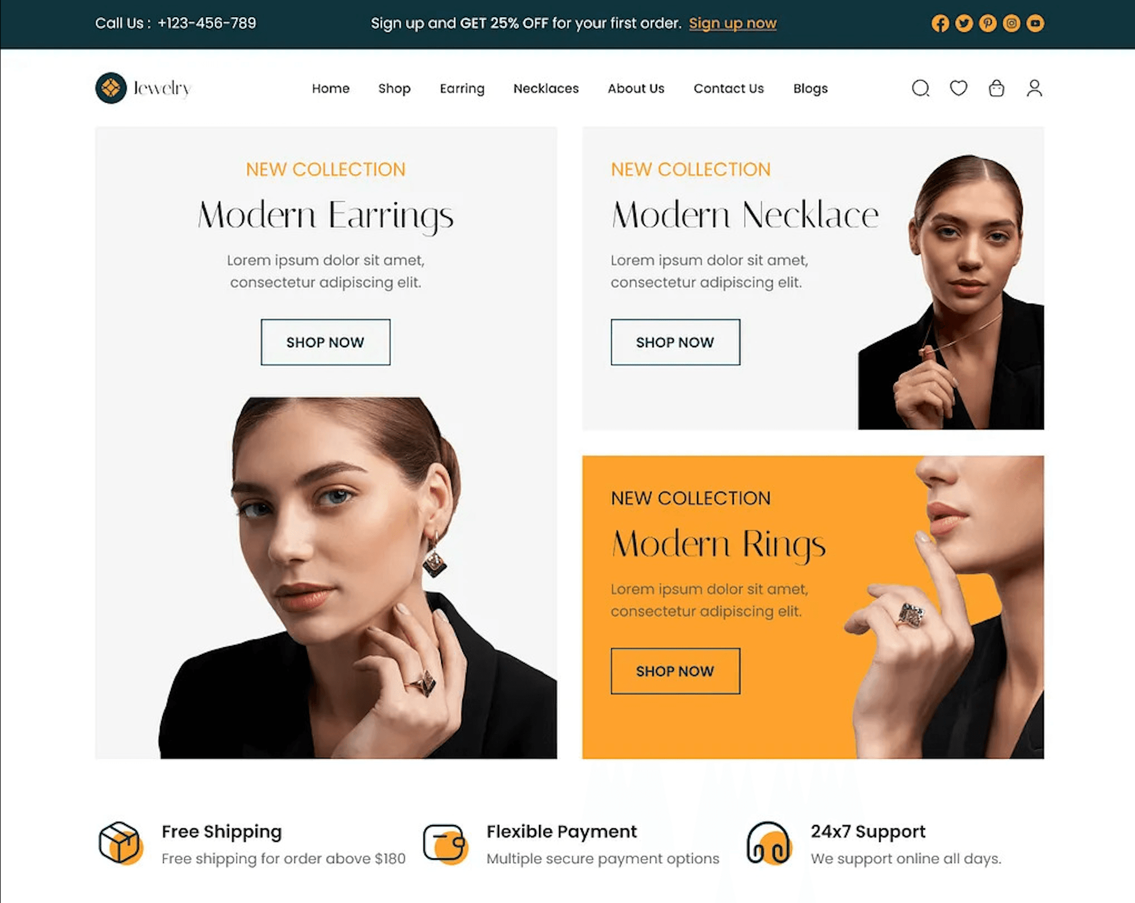 Jewllery Shop E-commerce Store Project's Image